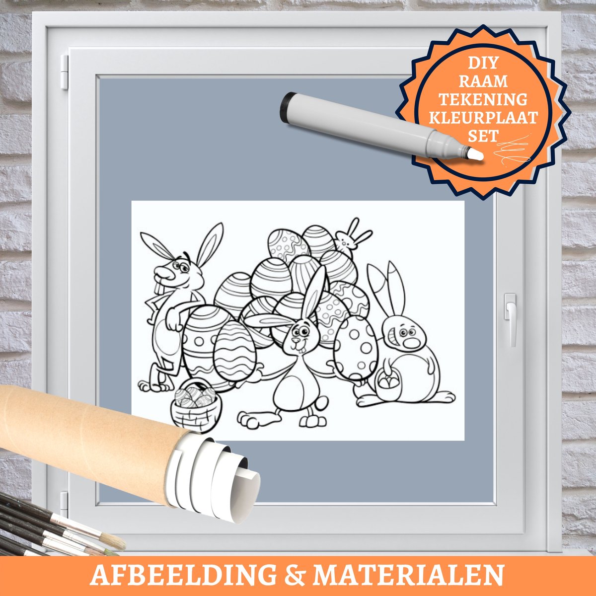 Art4Window Raamtekening Kleurplaat Set | 